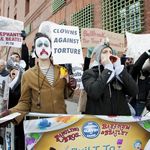 PETA protesters in Brooklyn, in 2013<br>